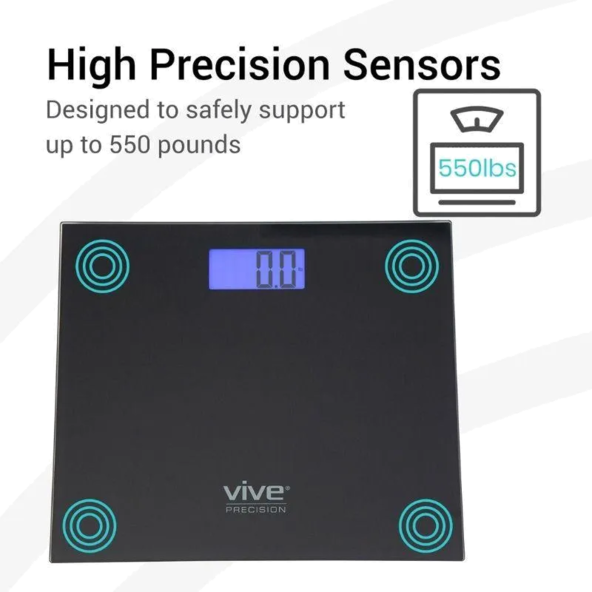 Bariatric Scale Compatible with Smart Devices Auto-Off Function Vive DMD1048BLK