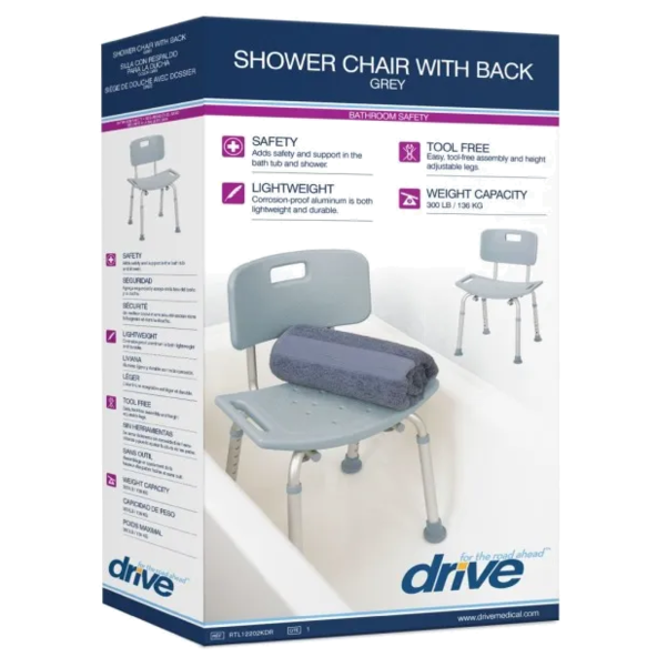 Bathroom Bench with Back - RTL12202KDR