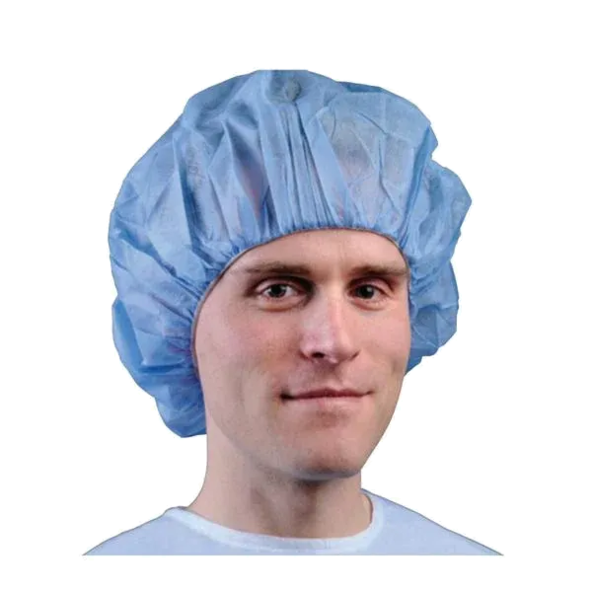 Bouffant Cap One Size Fits Most Blue Elastic Closure CAP, BOUF PREM BLU (75BX) 447550