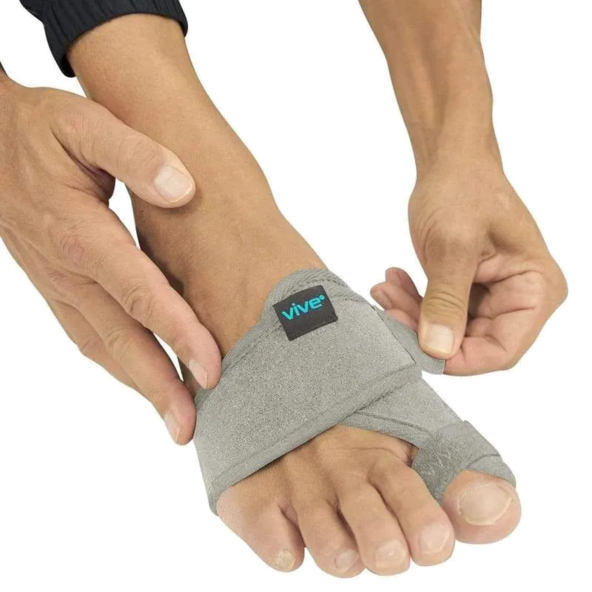 Bunion Splint full foot LOW-PROFILE DESIGN Vive health SUP1089GRY