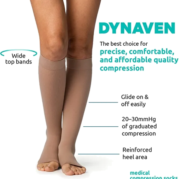 Calf Compression socks Open Toe unisex - 972CMSO66