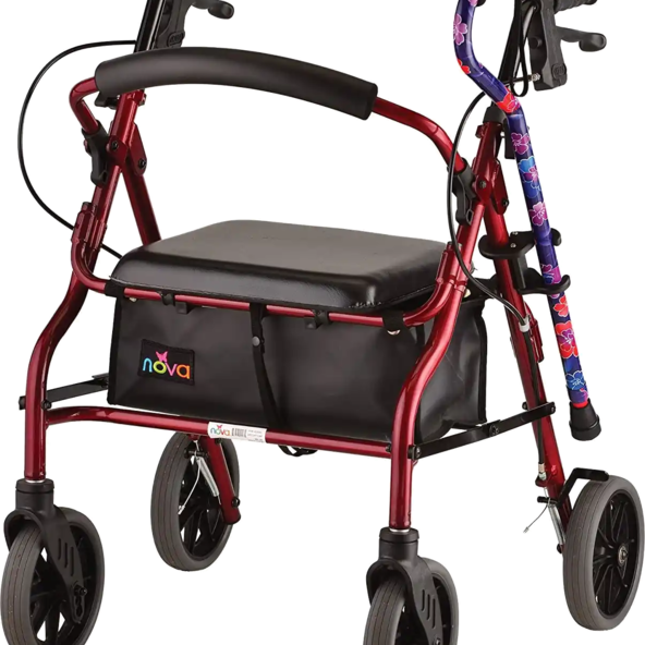 Cane Holder for Rollator and Folding Walker CH-4000R