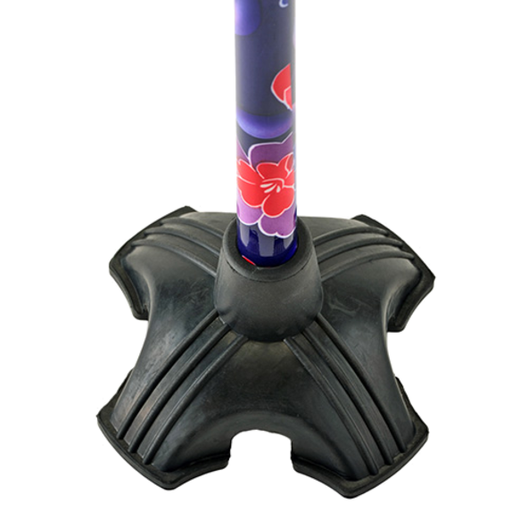 Cane Tip, Quad cane Tip with Rubber Grip 652308134354