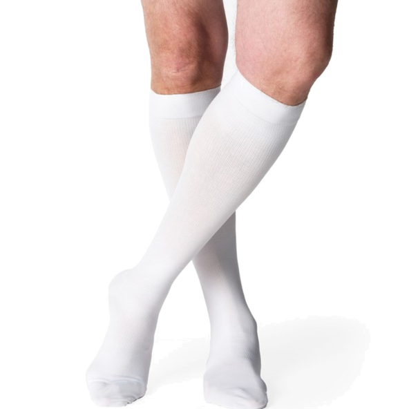 Closed Toe Calf-High compression Socks Men’s Essential Cotton 230 wGrip Top 20-30mmHg B012XIAU8I-C