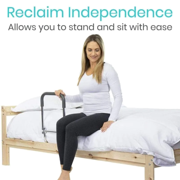 Compact Bed Rail SECURE ANCHOR STRAP DROPDOWN Vive Health LVA2009SLVB