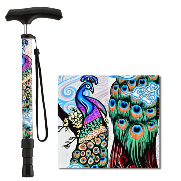 Compact Travel Cane with Strap - 3070BK