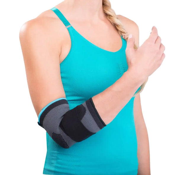 DELUXE ELASTIC ELBOW SLEEVE Anatomical design DonJoy Advantage DA161ES02-BLK-M