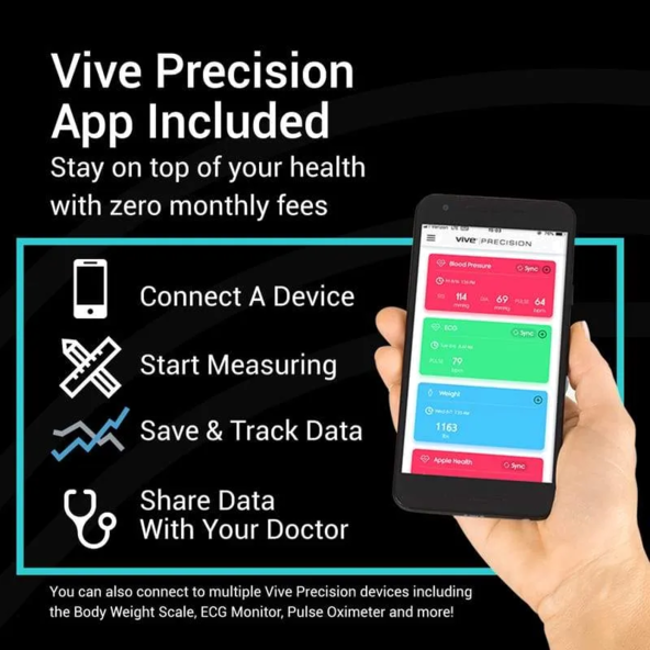 Digital Marble Smart Scale Bright LED Display smart EASILY PAIRing vive health DMD1052MAR