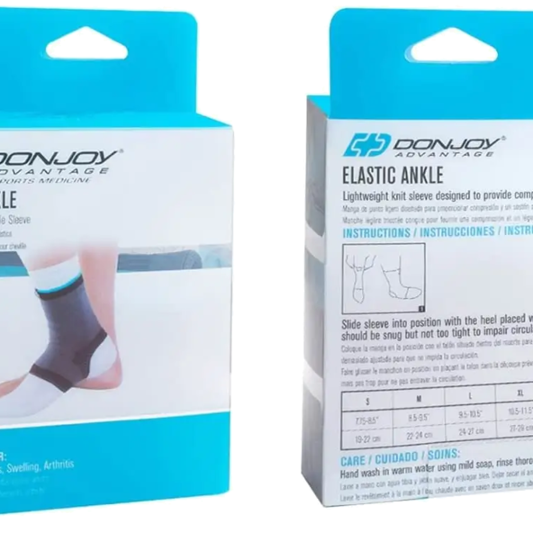 Elastic Ankle Brace Breathable and Compressive - DA161AV01-BLK-L