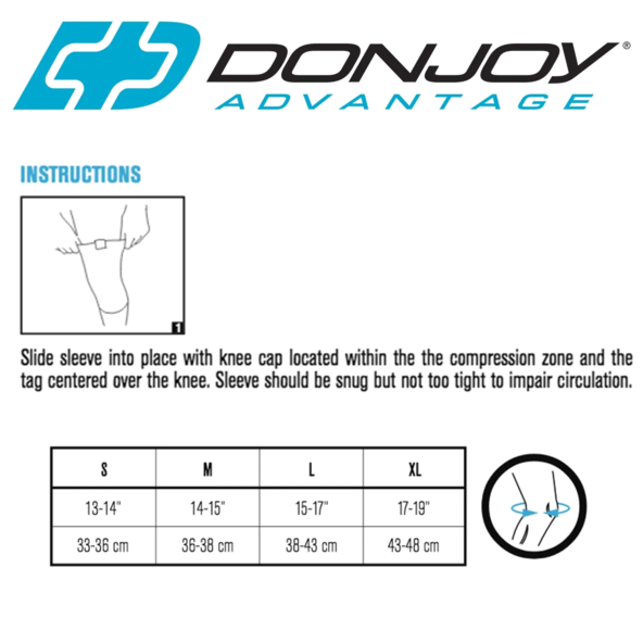 ELASTIC KNEE SLEEVE DA161KS01-BLK-S