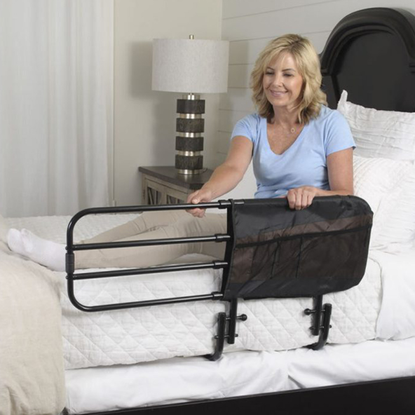 EZ Adjust Bed Rail Versatile Swings Down 180 Degrees Stander 8000