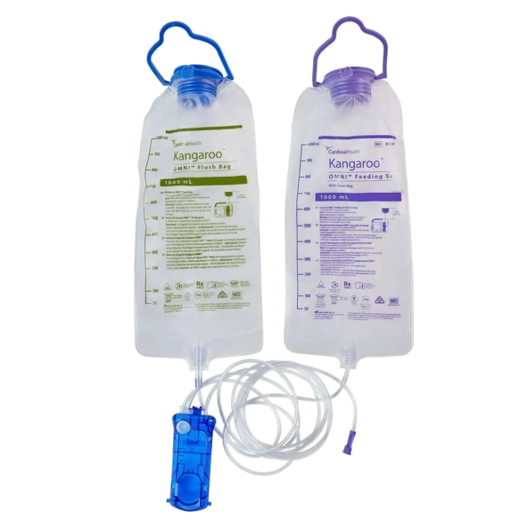 Enteral Feeding Pump Flush Bag Set Kangaroo OMNI™ 1000 mL NonSterile, Each 1236902