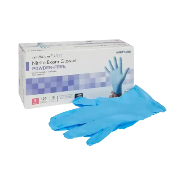 Exam Glove McKesson Confiderm® 4.5C Large NonSterile Nitrile Standard Cuff Length Per Box 921604