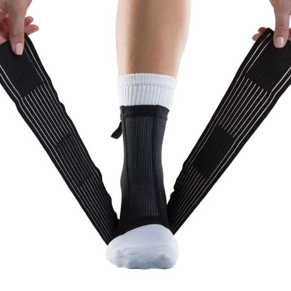 FIGURE-8 ANKLE SUPPORT Dual straps Mesh undersleeve DonJoy Advantage DA161AV03-L