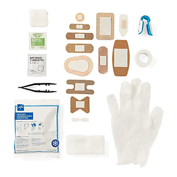 First Aid Kit 175-piece to administer first aid Medline Curad CURFAK300RBV1