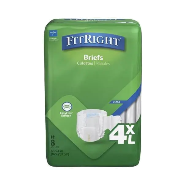 FitRight® 4XL Bariatric Cloth-Like Adult Incontinence Briefs - BARIBRIEFC