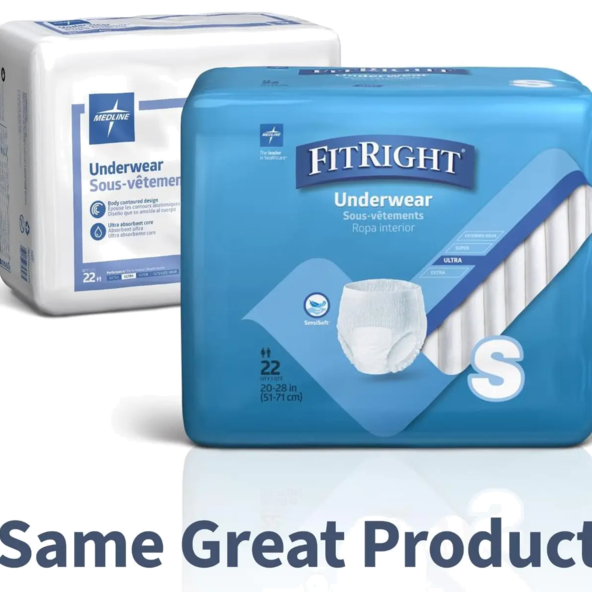 FitRight® Protection Plus Classic Protective Underwear – Small, 20–28 Waist, Moderate Absorbency - msc23000
