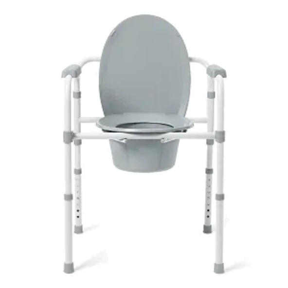 Folding Steel Elongated Commode G1-200LX1