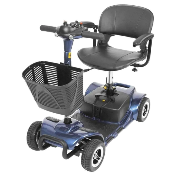 Four Wheel Mobility Scooter LONG RANGE BATTERY Vive health MOB1027BLU 
