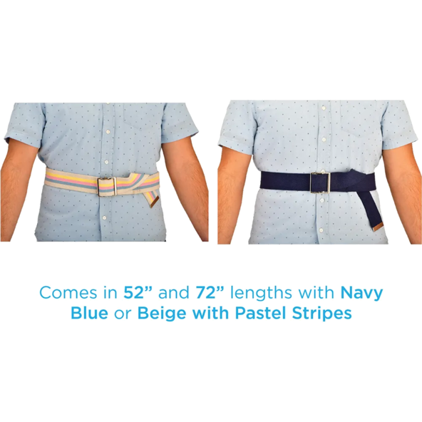 Gait Belt, patient Transfer Bel 52 Metal Buckle Blue & Stripes PA-1034