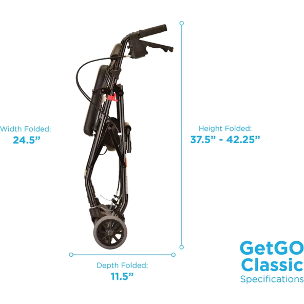GetGo Classic Rollator Walker Standard Size 4202CDB