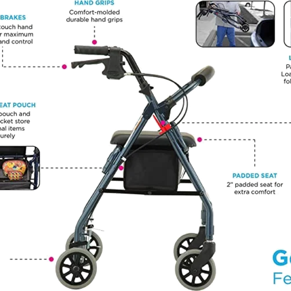 GetGo Petite Rollator Walker 4208cpl