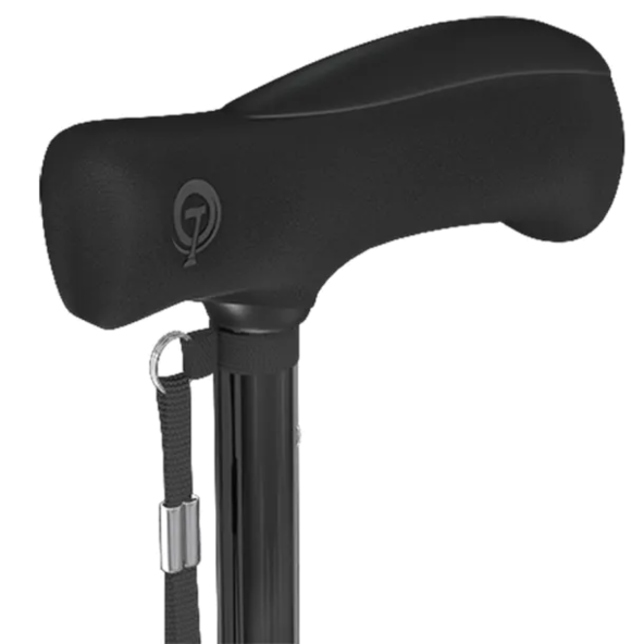 HurryCane Freedom Edition Folding Standing All Terrain Can HCANE-BK-C2