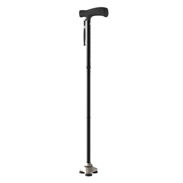 HurryCane Freedom Edition Folding Standing All Terrain Can HCANE-BK-C2