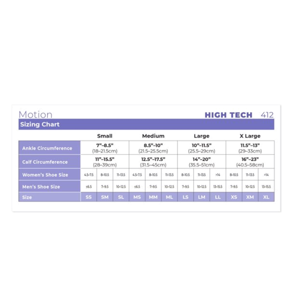 Knee High Compression Sock Sigvaris High tech 412CLM62