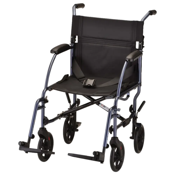 Lightweight Transport Chair with Removable Wheels - 377B-R 