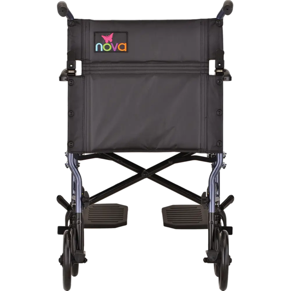 Lightweight Transport Chair with Removable Wheels - 377B-R 