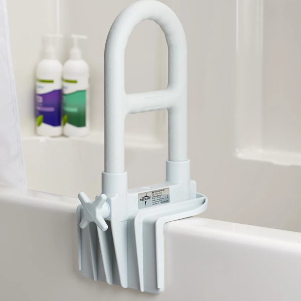Medline Deluxe Bathtub Grab Bars with Microban MDS86321WPMB