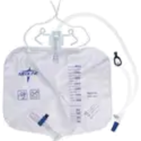 Medline Urinary Drainage Bag – 4,000 mL, Anti-Reflux Tower with Slide-Tap, OR Sterile, Luer Lock  - DYND25405S