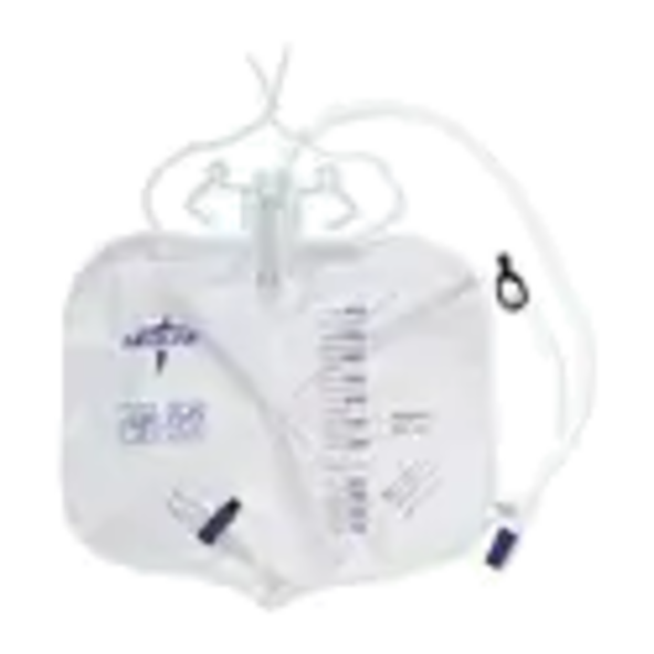 Medline Urinary Drainage Bag – 4,000 mL, Anti-Reflux Tower with Slide-Tap, OR Sterile, Luer Lock  - DYND25405S