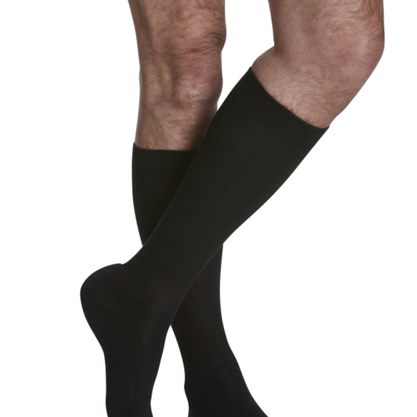 Men's Cushioned Cotton 182 Calf High Compression Socks 15-20mmHg B0036X1296