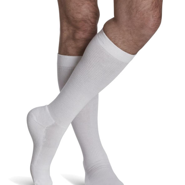 Men's Cushioned Cotton 182 Calf High Compression Socks 15-20mmHg B0036X1296