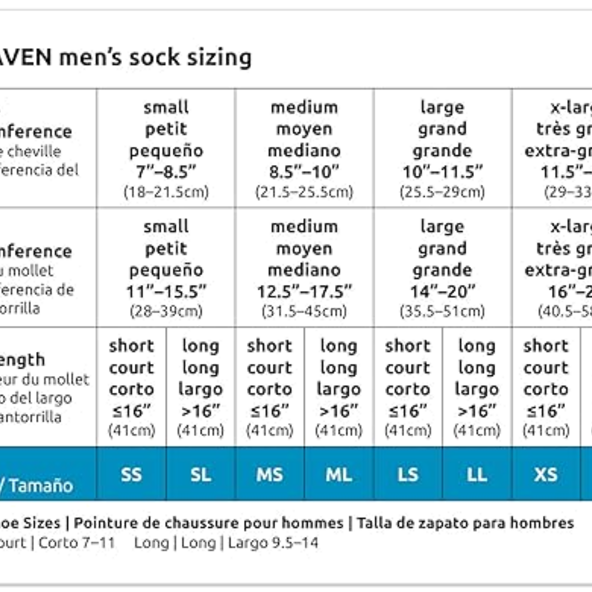 Men’s DYNAVEN Closed Toe KNEE-HIGH COMPRESSION B003QZZPPG