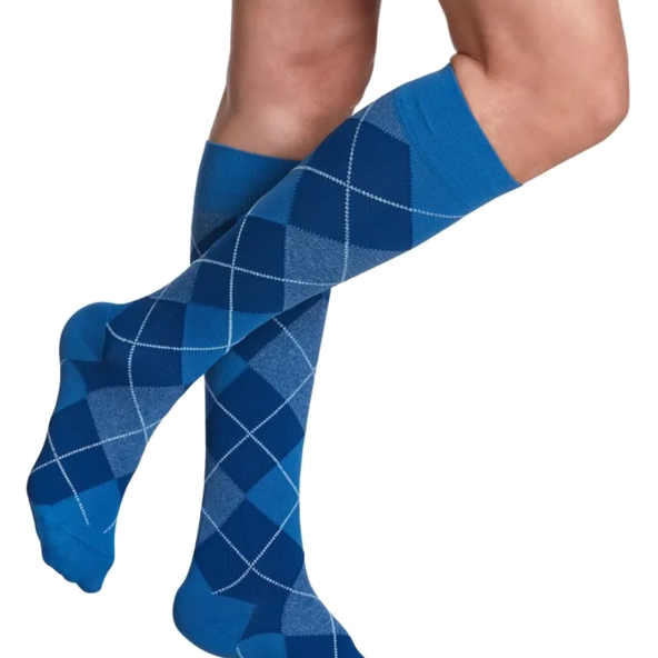 Microfiber Patterns calf High Compression Socks B01G3D5ZUM-A