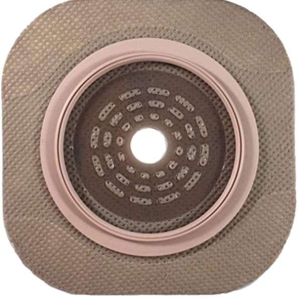 Ostomy Barrier Trim to Fit, Extended Wear Adhesive Tape 57 mm Flange Red Hydrocolloid  14603