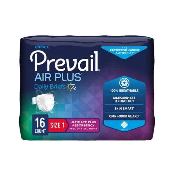 PREVAIL AIR PLUS SIZE 1 - 80CT briefs PVBNG-012CA1