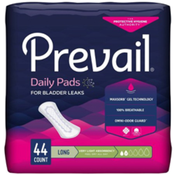 PREVAIL BLADDER CTRL PAD VERY LIGHT LONG Women 8 Inch PV-944-2