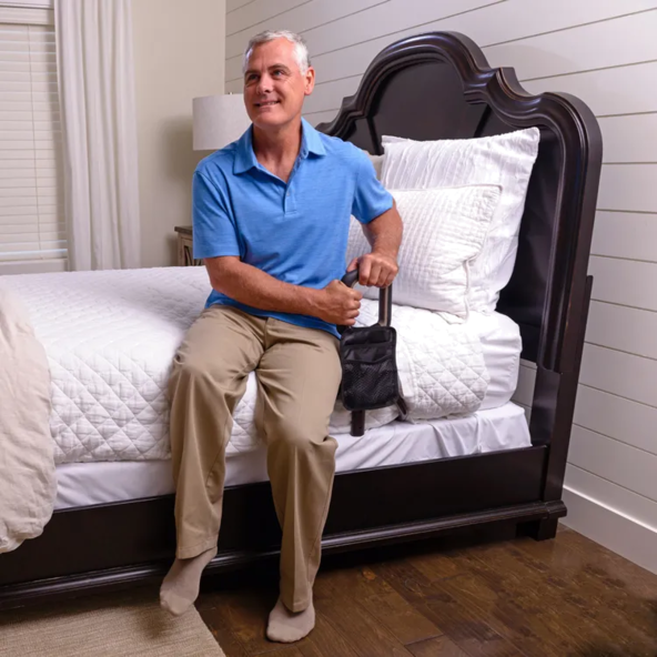 PT Bed Cane with Storage Pouch ORGANIZER POUCH PREVENT FALLS STR-2100