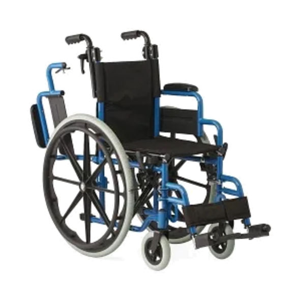 Pediatric Wheelchair dual-axle Adjustable telescoping handles Medline KPD4N22S1