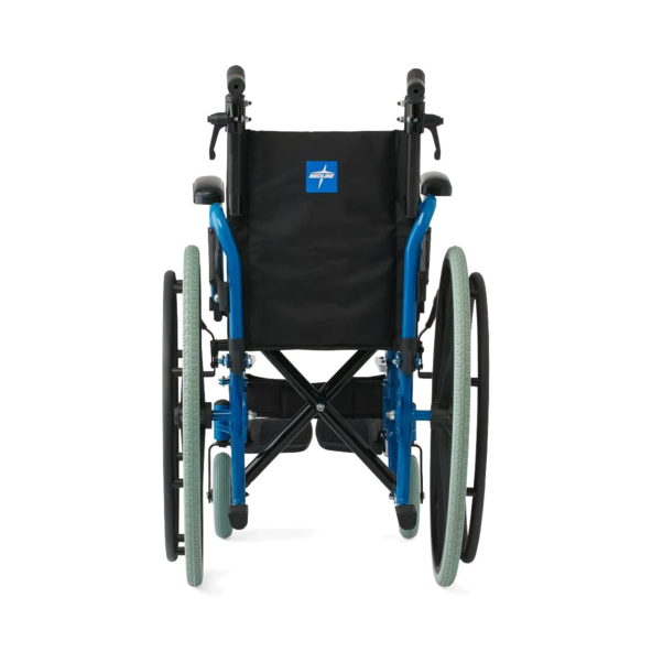 Pediatric Wheelchair dual-axle Adjustable telescoping handles Medline KPD4N22S1