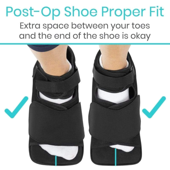 Post Op Shoe off load Heel Wedge RHB2011BLKXS