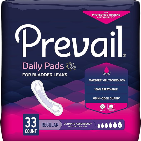 Prevail Ultimate Absorbency Incontinence Bladder Control Pads Women 16  PV-923