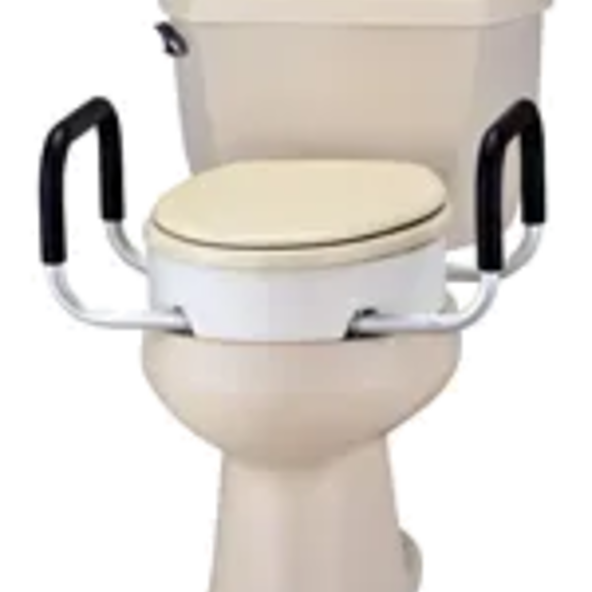 Raise toilet seat with arm light weight ADJUSTABLE WIDTH ARMS 8344-R