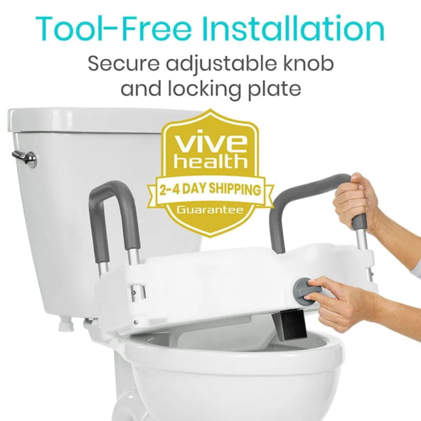 Raised Toilet Seat Vive health LVA1011