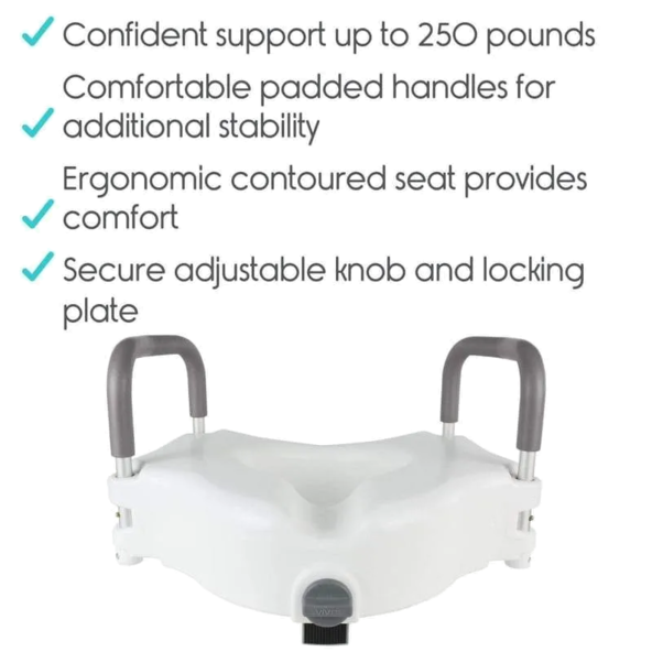 Raised Toilet Seat Vive health LVA1011