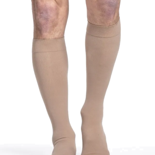 SIGVARIS Essential Cotton Calf High, Open Toe, 20-30mmHg 232CMLO66